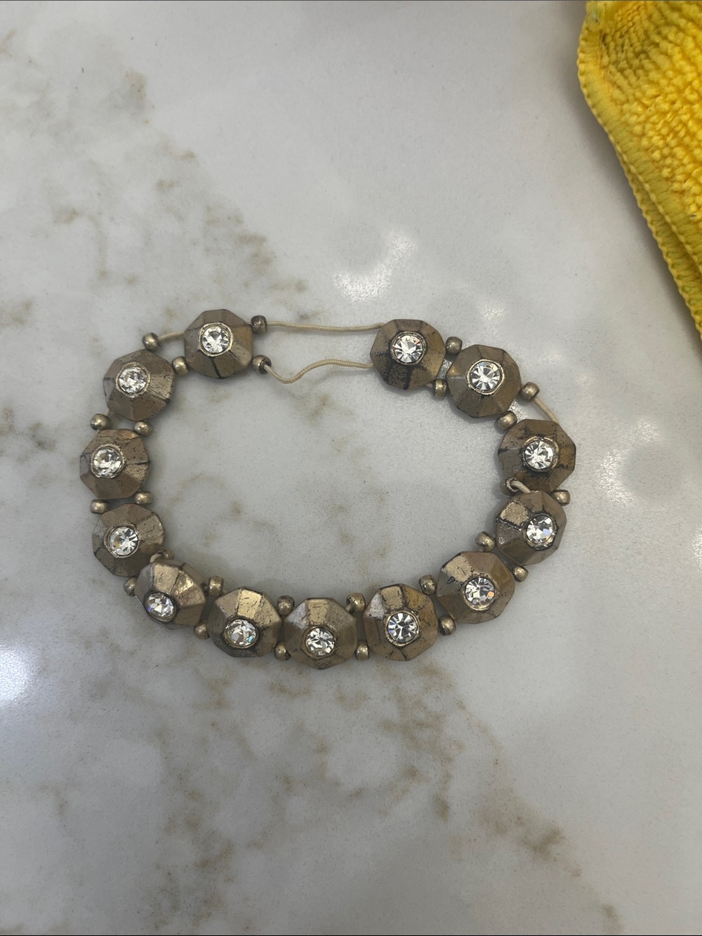 Lia Sophia Gold-Tone Bracelet with Clear Crystals